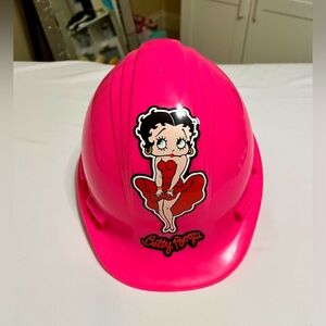 Betty Boop Hard Hat - Bright Pink - Great Condition